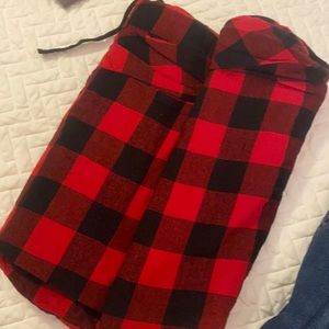 Red flannel pajama pants